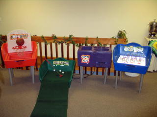 Mini hoop and carnival games